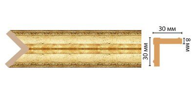 Цветной угол Decomaster 116-126 (30*30*2400) ДМ